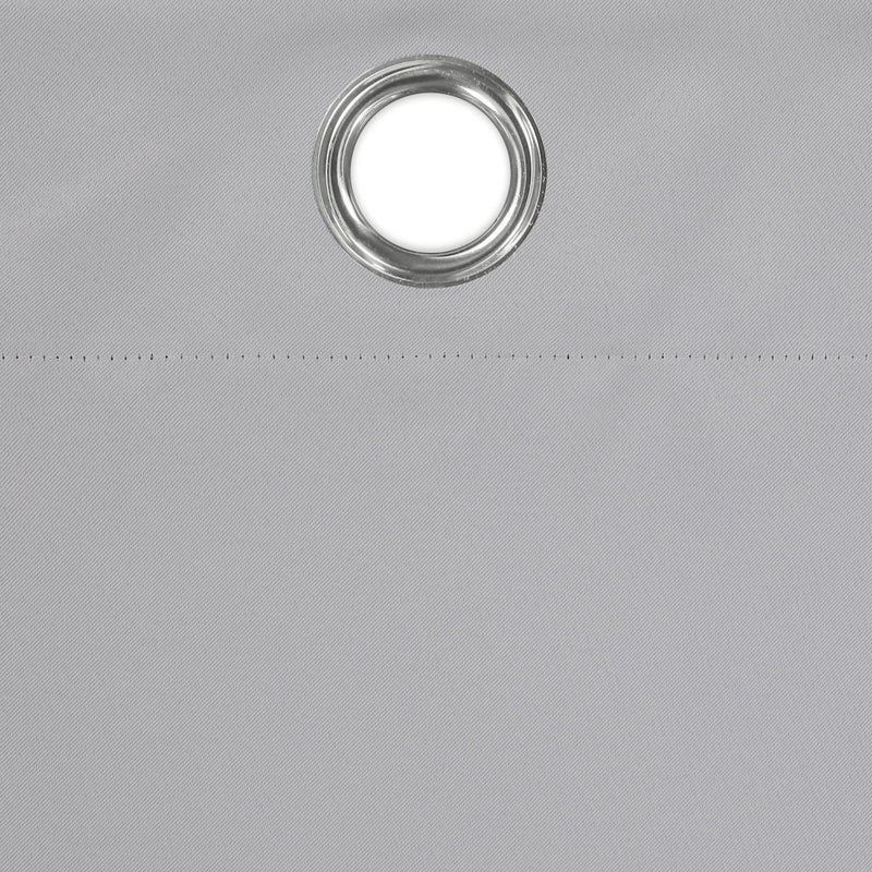 ECLIPSE Bradford Waterproof Blackout Thermal Insulated Grommet Outdoor Curtain for Patio or Porch (1 Panel)  52 in x 84 in  Grey - Image 4
